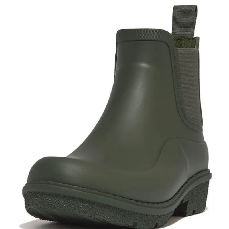 Fitflop 🇬🇧英國雨靴 雨鞋WONDERWELLY CHELSEA BOOTS 短筒雨靴 軍綠
