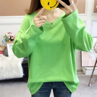 ---新款 優質 👉---秋裝 150公斤 胖mm 寬松 薄款 長袖 女 學生 加肥 加大 百搭 顯瘦 上衣 潮 棉花屋