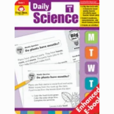 英語-美國加州經典教材Evan-Moor系列每日科學Daily Science 1-6 英文科學每日訓練