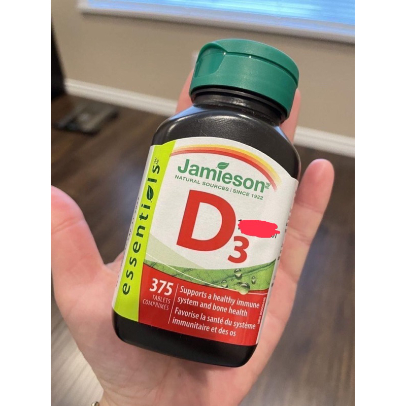 加拿大Jamieson健美生 D3 375顆/瓶 必備維生素