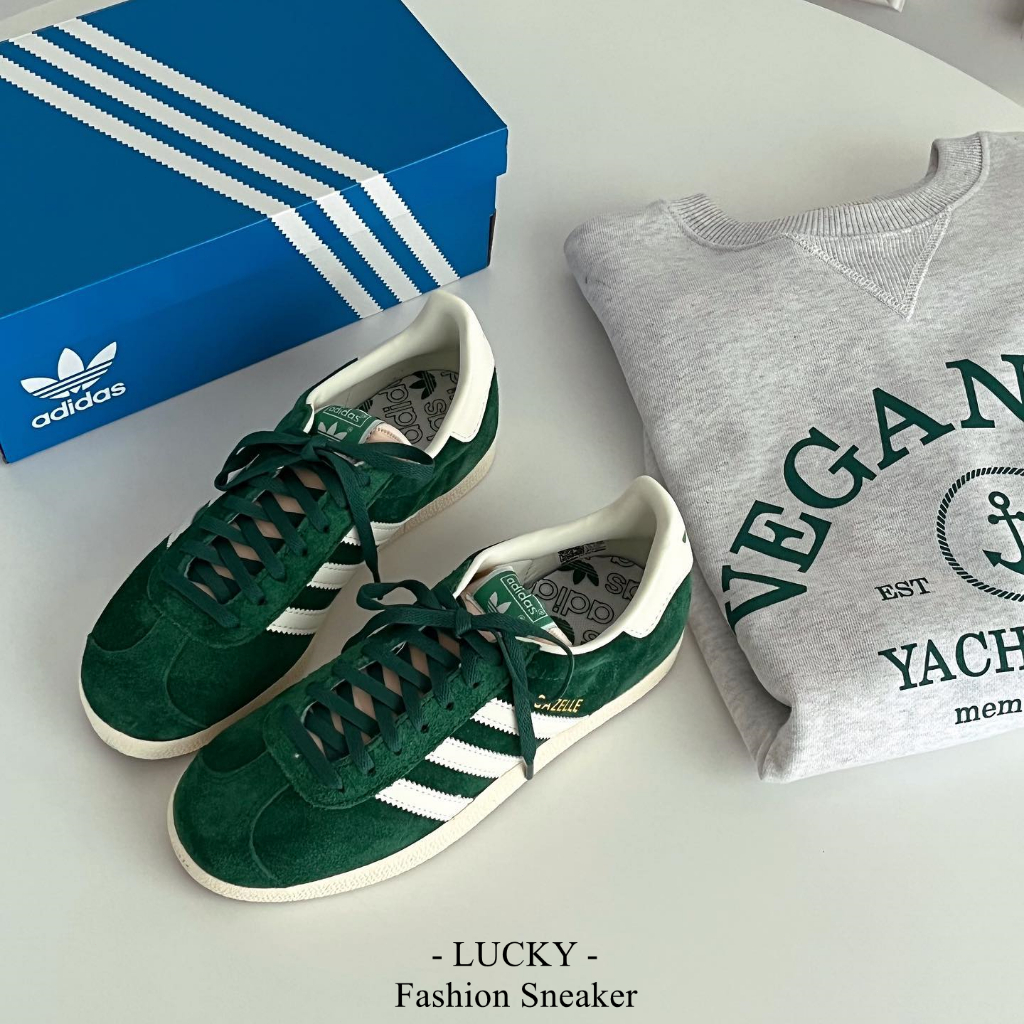 -Lucky 🇰🇷- Adidas Originals Gazelle 孔雀綠 森林綠 綠色 藍白 復古 GY7338