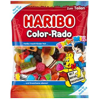 Über 德國 Haribo Color-Rado Farb-Mix 175g 哈利熊 彩色組合水果軟糖