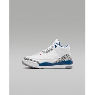 南🔥2023 10月 NIKE Air Jordan 3 Retro 中童 復刻 爆裂紋 白藍 DM0966-148