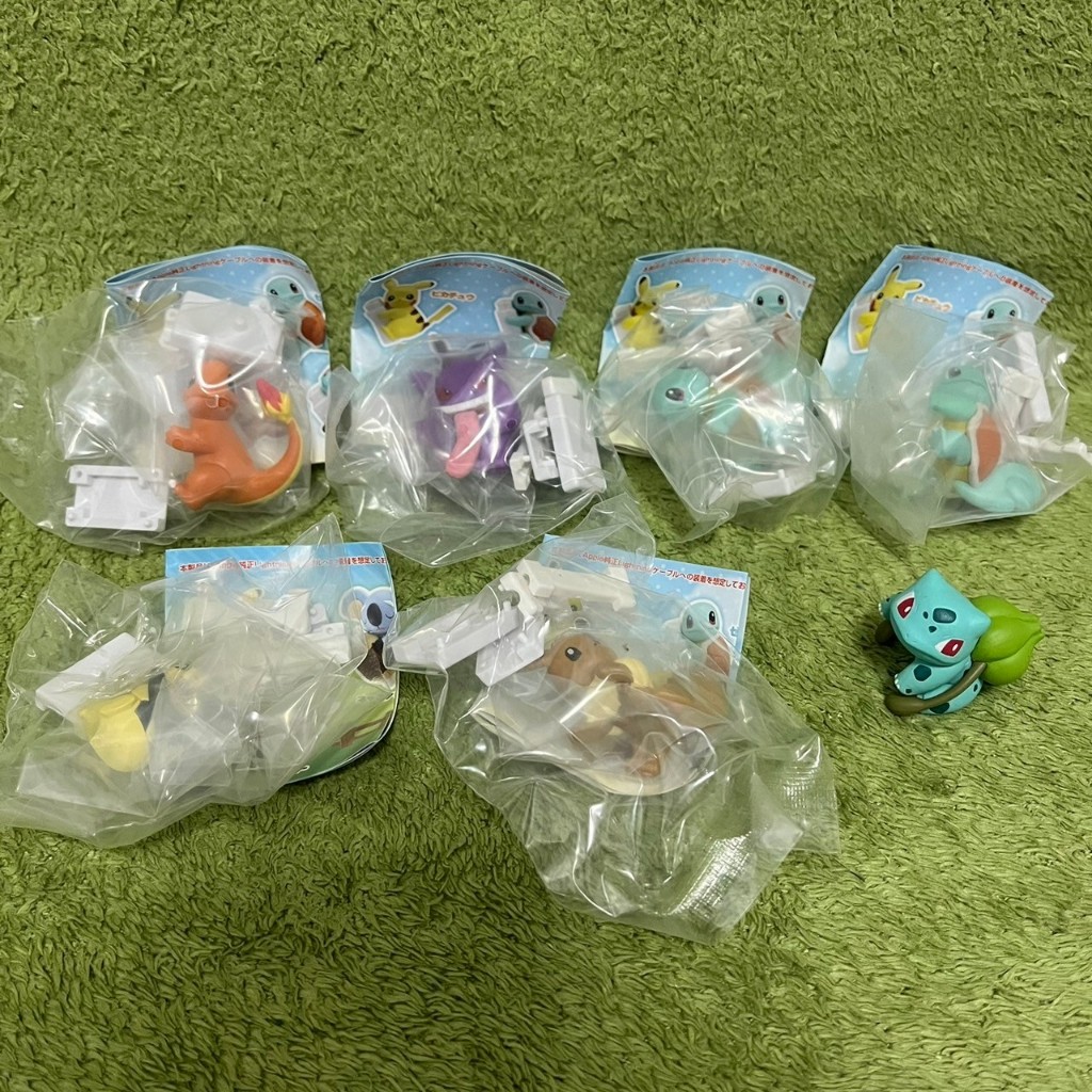 神奇寶貝 寶可夢 轉蛋 扭蛋 線套 保護充電線公仔 保護線套 小火龍 耿鬼 傑尼龜 妙蛙種子 伊布 莫魯貝可