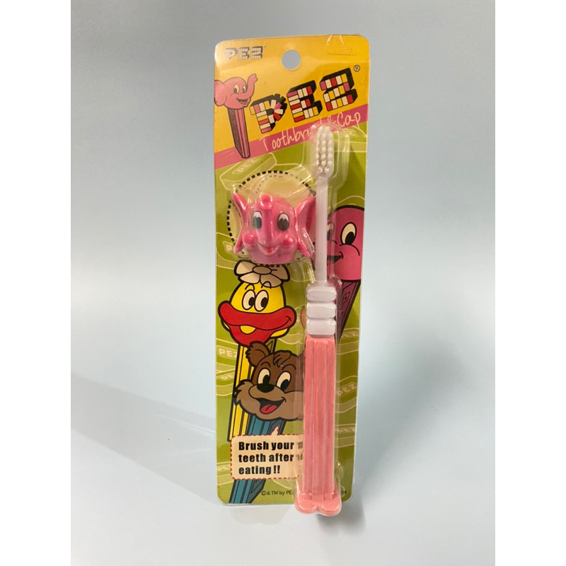 佐藤象 pez 聯名 牙刷 公仔 絕版 老物 老玩具