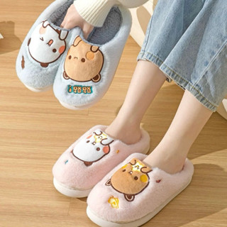 ʟᴇᴛᴀᴏꜱᴛᴏʀᴇ🛒【預購】小熊貓一二布布可愛毛絨拖鞋｜居家拖鞋 防滑 厚底 溫暖 冬日 室內拖鞋