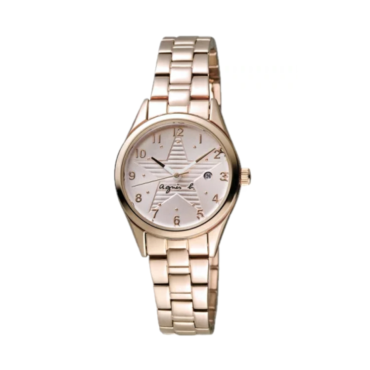 【agnès b.】限定巴黎星願時尚女錶 VJ22-KR60P 29mm 現代鐘錶 SK016