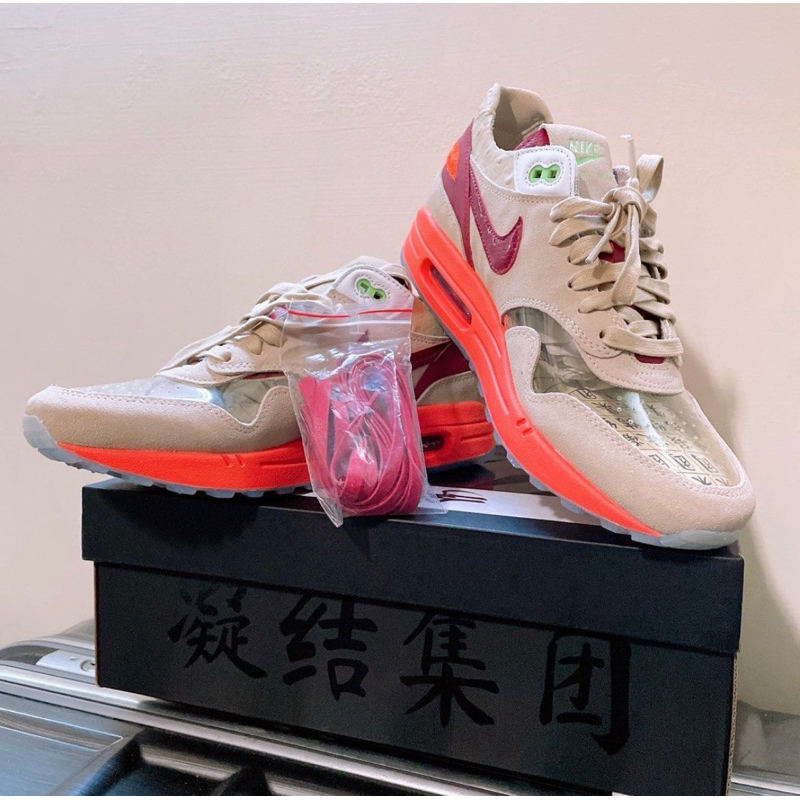 全新公司貨「原價$4900」 CLOT x Nike Air Max 1 死亡之吻 陳冠希聯名系列 US10 28cm