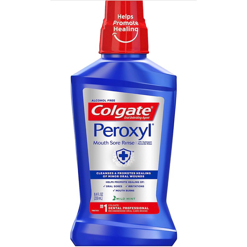 現貨🎉 高露潔 Colgate Peroxyl 無酒精漱口水 1.5%過氧化氫 溫和薄荷 250 ml  【現貨🔥】