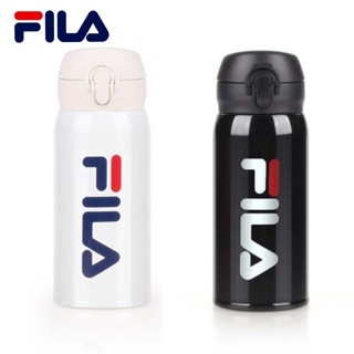 FILA 330ml 食品級 保溫瓶 運動水壺 LOGO 保溫杯 攜帶方便 輕巧 黑 OTT-9020-BK 白 WT