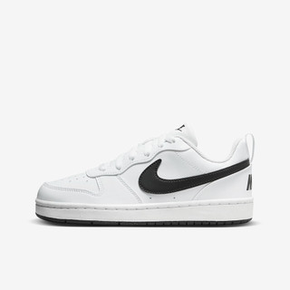 NIKE COURT BOROUGH LOW RECRAFT (GS) 女鞋 大童 休閒鞋 白黑-DV5456104