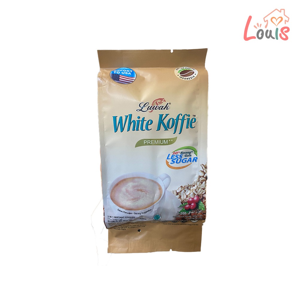 LUWAK WHITE KOPI 印尼 露哇 白咖啡 White coffee 印尼🇮🇩Lusaka 麝香貓三合一白咖啡