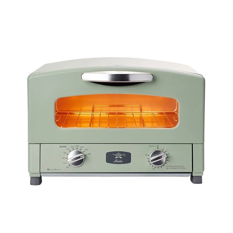 二手 保固內 阿拉丁 復古燒烤箱 AET-GS13T 綠色