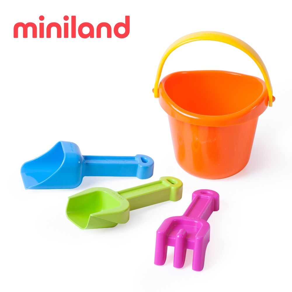 【西班牙miniland】沙雪地幼兒玩樂4件組 西班牙原裝進口 兒童玩具 玩具 戲水玩具 親子