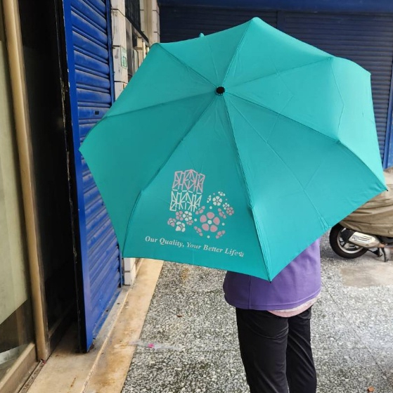【現貨】中鋼傘Q 發現幸福 自動傘 來囉 今年 中鋼 股東會 紀念品 雨傘 傘 雨具
