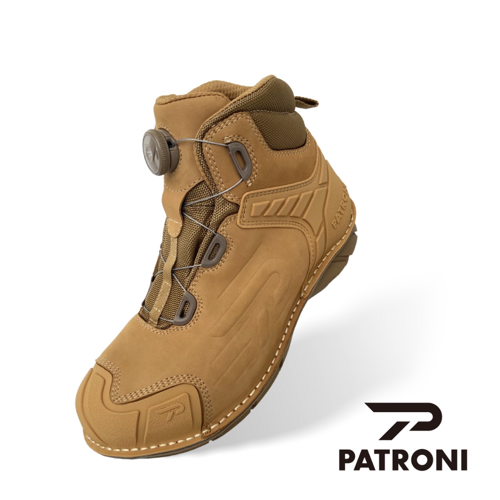 【PATRONI】戰神靴 SF2307BRN  SD防水快旋鈕抗靜電安全鞋