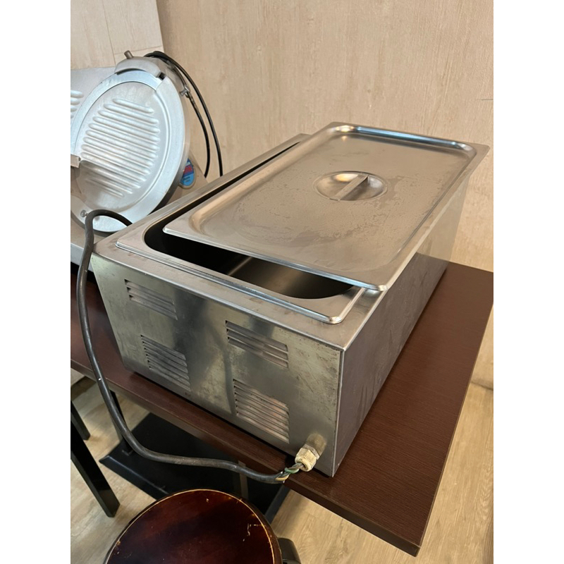 二手-歐式長型保溫湯鍋/ 醬汁保溫槽/ 電力式保溫 鍋/隔水加熱鍋