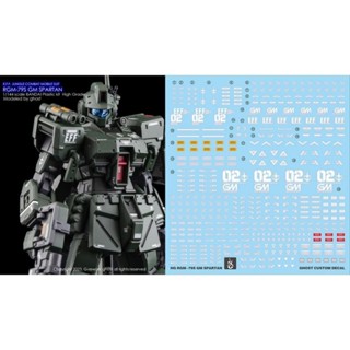 臺中寶寶 現貨最低價 炎水貼 GHOST PB網限 HGUC HG RGM-79S 吉姆斯巴達 螢光水貼