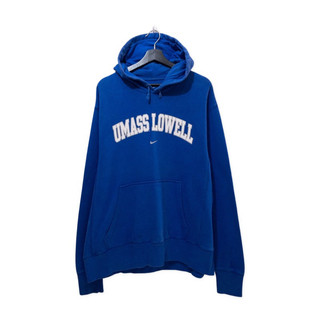 Nike Umass Lowell大學藍色帽T 古著 二手選物 Vintage