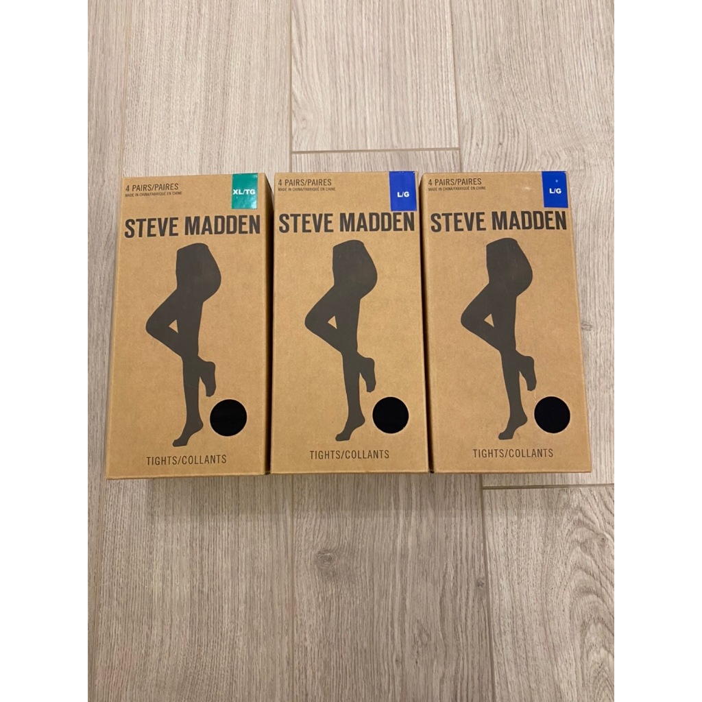 𝑾𝑼𝑳𝑰 𝑺𝒕𝒖𝒅𝒊𝒐｜加拿大Costco☺︎☺︎Steve Madden 黑色褲襪4入盒裝