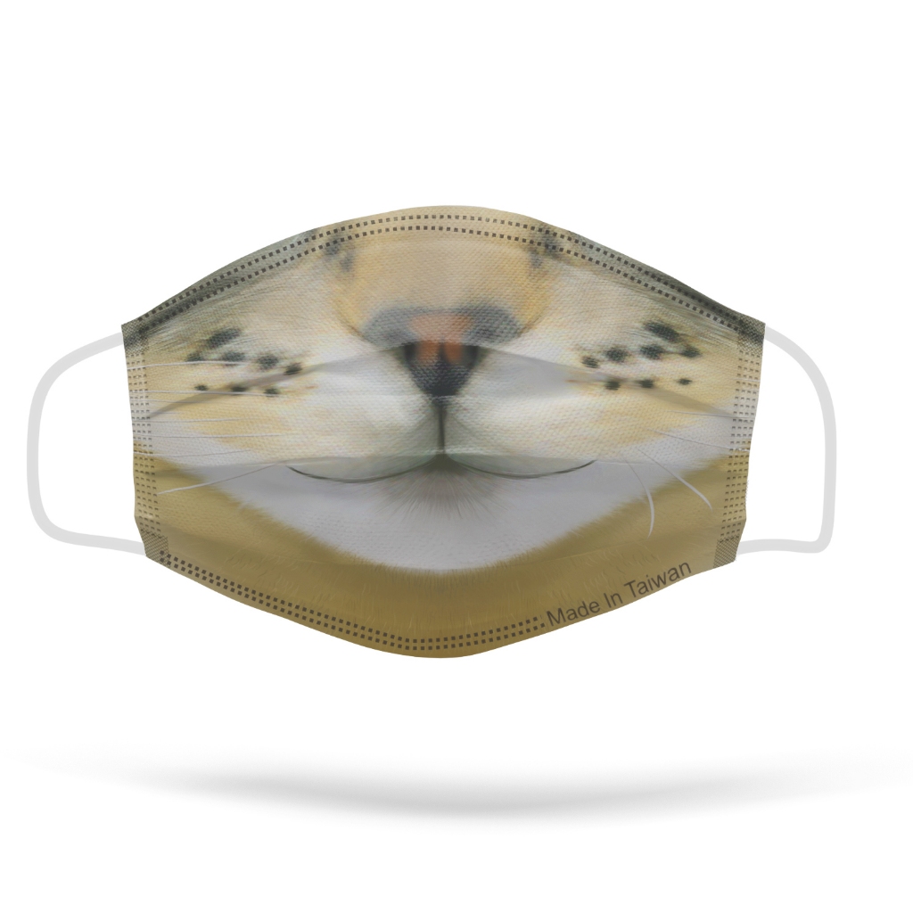 【🐱 虎斑貓|醫療口罩-★-現貨】#MIT  #虎斑貓造型口罩 醫療印花口罩 10入/包 #成人口罩 #單片包裝