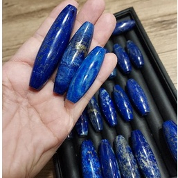 💙藍藍最愛青金石💙阿富汗純天然青金石大天珠 可以DIY編長鍊 鎖骨鍊或是搭手串上面 01編號長度最大； 編號41則是最小