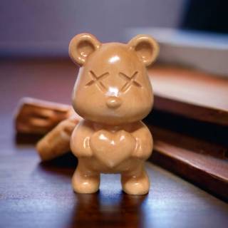 愛心暴力熊 實木雕刻 暴力熊公仔 暴力熊模型 暴力熊擺件 暴力熊景品 暴力熊玩具 暴力熊木雕 暴力熊擺飾