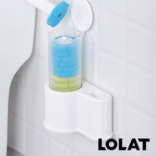 【LOLAT羅力】拋棄式馬桶刷組A3390P｜可拋替換頭/一推即更換/組合(刷桿+12個替換刷頭)
