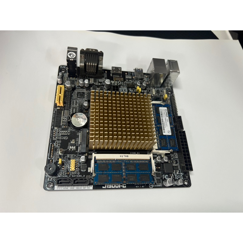 電腦雜貨店～華碩ASUS J1900-C 含CPU 整合型 Mini-ITX 二手良品 $799