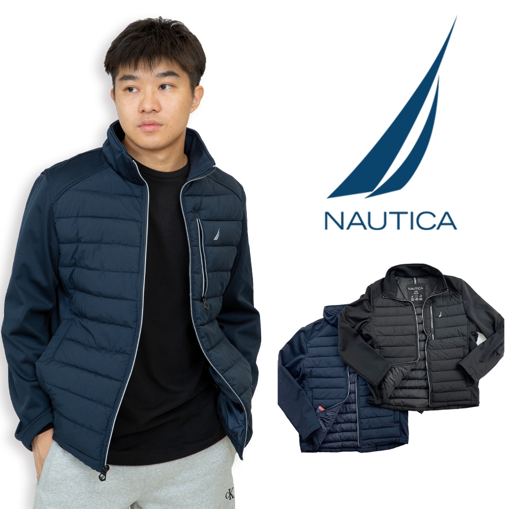 Nautica 機能外套 燙印標 男外套  帆船 修身 內裏鋪棉 外套 防水 防風 現貨 無帽 外套 #9627