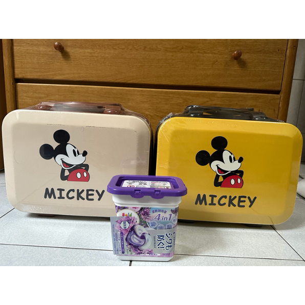 全新 米奇 Mickey mouse 小型手提行李箱 迪士尼Disney 可愛卡通手提化妝箱 夾娃娃機台主 交換禮物生日