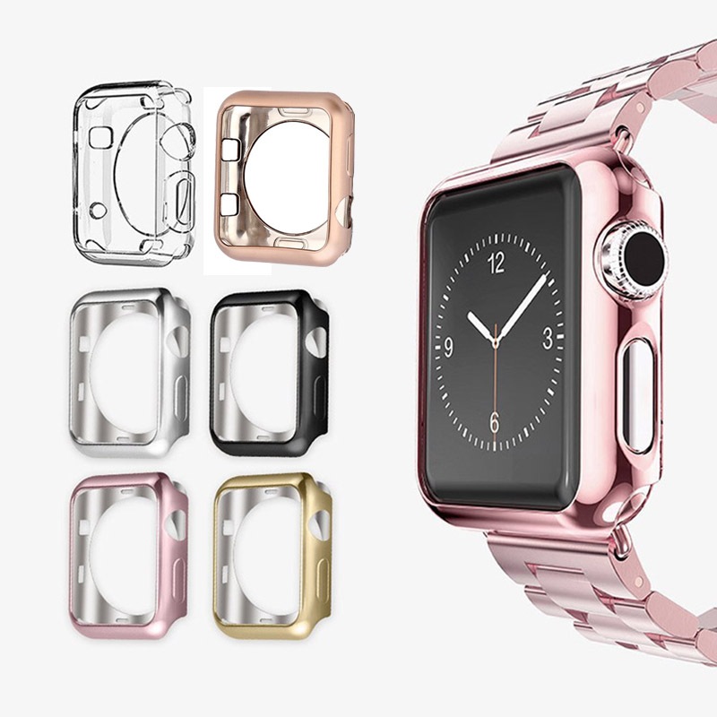 [新北發貨] Apple watch 4/5/6代 電鍍保護套 apple watch S4 S5 S6 電鍍軟膠套