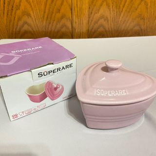 【全新】SUPERARE復刻回憶心型銹瓷佐料血《單入）OMS-H002-PL 心型碗 料理皿