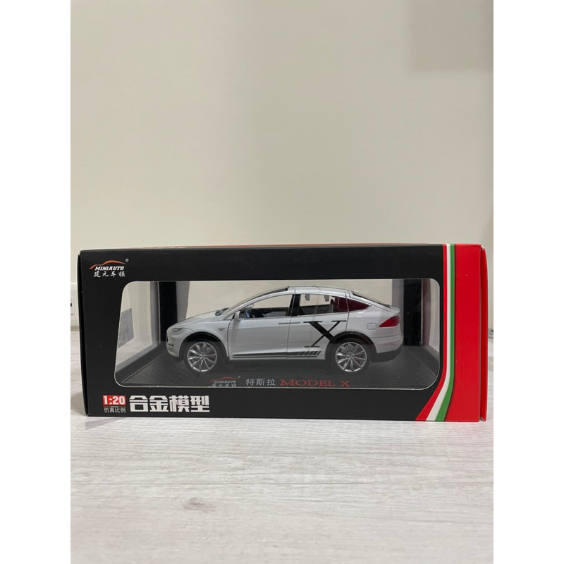 1:20 特斯拉 TESLA Model X 合金模型車 汽車模型 仿真六開門 玩具車 禮物 MX 車模 禮物