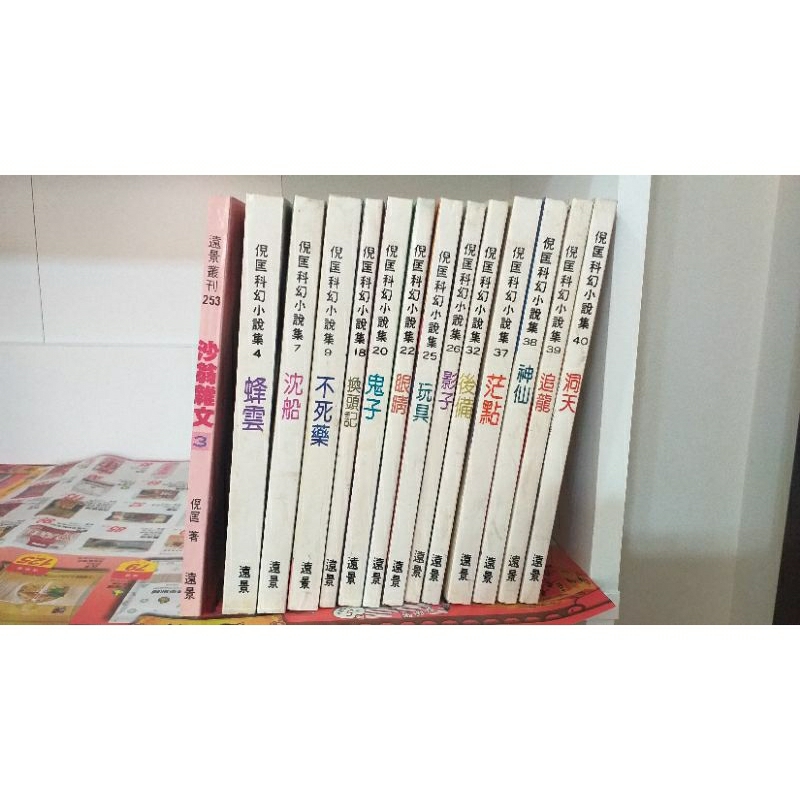 倪匡科幻小說-蜂雲、沈船、不死藥、換頭記、鬼子、眼睛、玩具、影子、後備、茫點、神仙、追龍、洞天-無章釘(特價品)遠景出版