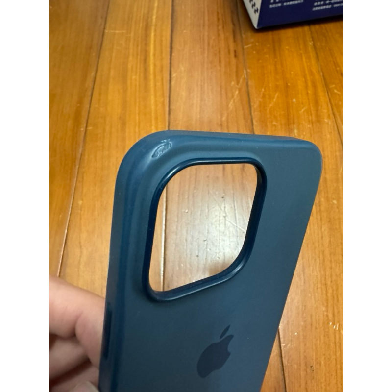 iPhone 14 Pro Max MagSafe 矽膠保護殼 - 【風暴藍色】二手