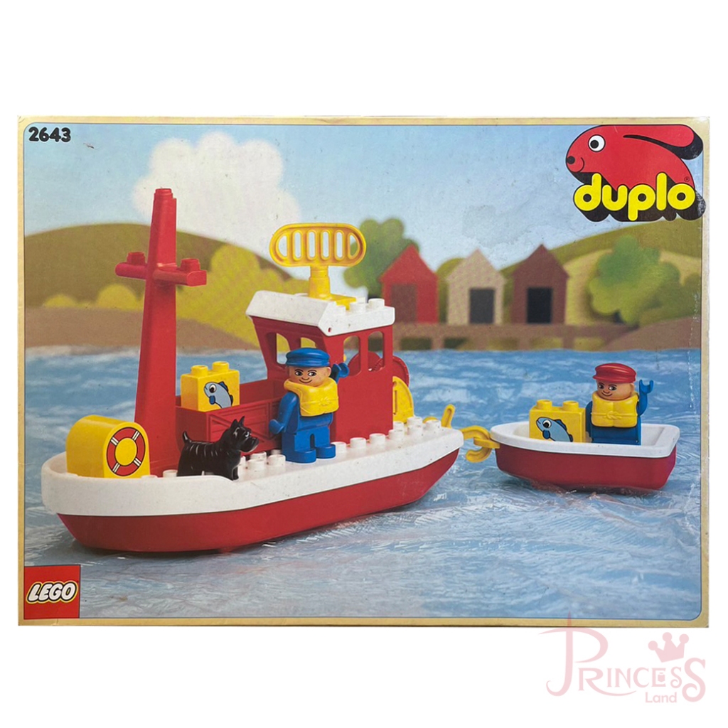 公主樂糕殿 LEGO 樂高 絕版 2643 得寶 DUPLO 1989年 漁船 漁夫 Fishing Boat