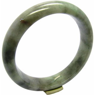 【小樂珠寶】翡翠手鐲 淡綠灑妖紫天然A貨玉鐲(手圍18.7 內徑58.8mm V828)