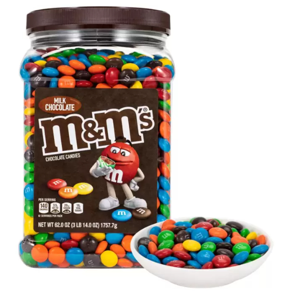 【好市多專業代購】🌵挑選最新效期🌵 M&amp;M's 牛奶糖衣巧克力罐裝 1757.7公克