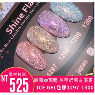 {{Nail美甲批發)新上市Ice Gel A Black色膠-閃閃系列