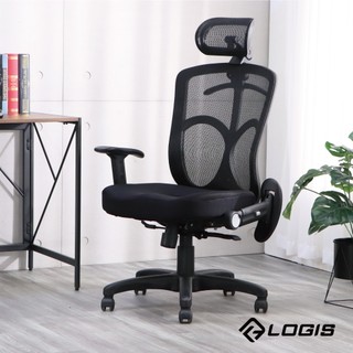 LOGIS｜多彩工學電腦椅 坐墊保固三年 後仰45度 全網椅 辦公椅 護脊椎 護腰【810BS】