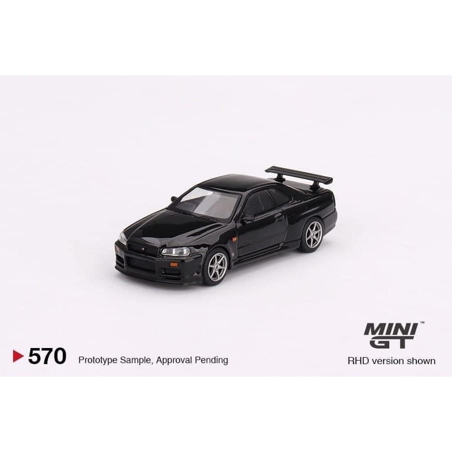 MINI GT 1/64 日產 Nissan Skyline GT-R V-Spec 黑 1/64 GTR 570