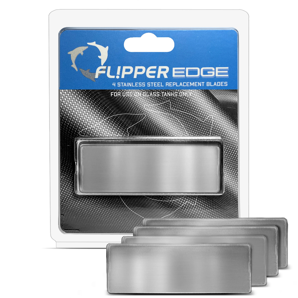 【美國🇺🇸FLIPPER 】 EDGE磁力刷 替換刀片 不鏽鋼刀片 白金壓克力刀片 FL!PPER 彼得貓水族 磁刷