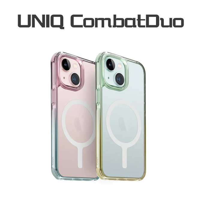 UNIQ Combat 四角強化軍規等級 防摔三料手機殼 適用於 iPhone 15 透明殼 防摔殼 手機殼