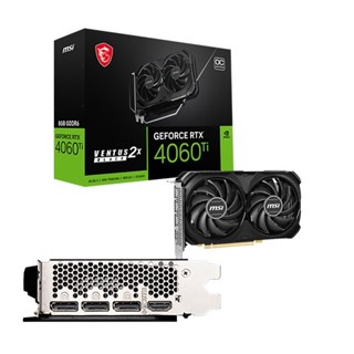 MSI 微星 RTX 4060 Ti VENTUS 2X BLACK 8G OC 顯示卡 長19.9cm 顯示卡