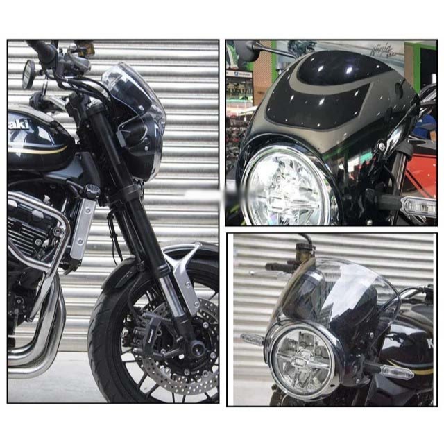 川崎Z900RS頭燈整流罩 適用於kawasakiZ900RS改裝防風鏡 Z900RS機車騎士z900rs後照鏡原廠同款