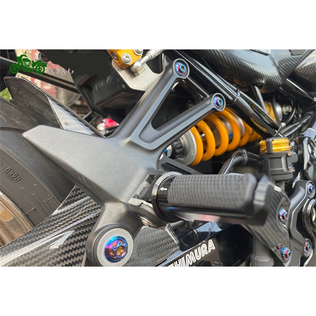Z900RS腳踏套件 適用於kawasaki巡航機車改裝後腳踏桿 Z900RS 脚踏车 z900rs排氣管 原廠同款