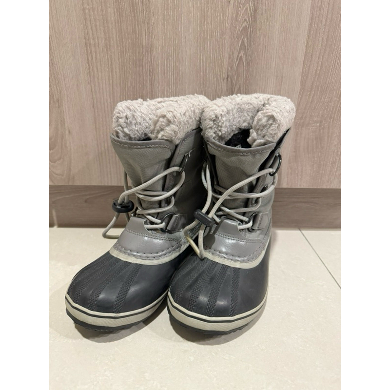 Sorel kids 大童防水雪靴 yoot nylon boot - 灰US 1