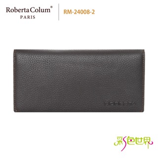 諾貝達Roberta Colum 真皮長夾 RM-24008-2 咖啡色 彩色世界