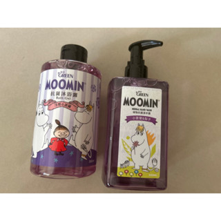 moomin 綠的 植物抗菌潔手乳350ml 抗菌沐浴乳350ml